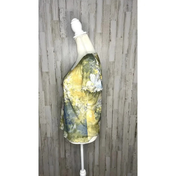 Josephine Chaus Sport Women's Floral Print Short Sleeve T-Shirt Size Medium‎ - Picture 4 of 5